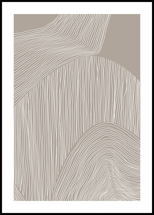 Abstract Organic Lines Plakat