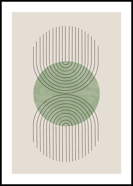 Symmetrical Waves Plakat