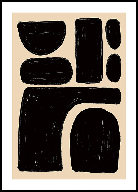 Bold Abstract Shapes Plakat