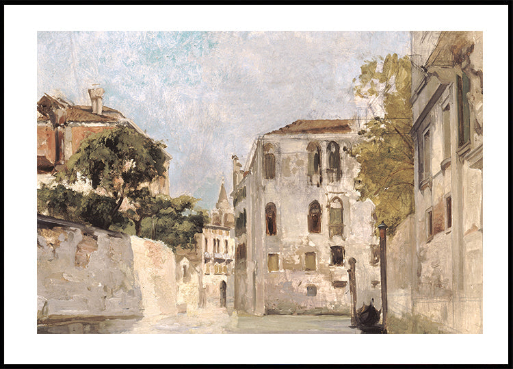 Vue De Venise By Arnold Scheffer Plakat - Posterbox.dk