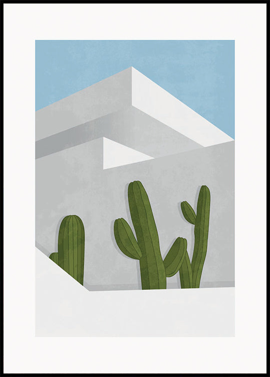 Cactus Shadows, Modern Desert Architecture Plakat