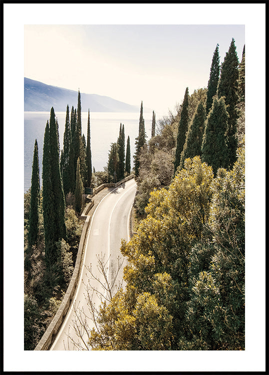Road Along Lake Garda Plakat - Posterbox.dk
