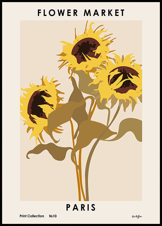 Flower Market. Paris Plakat