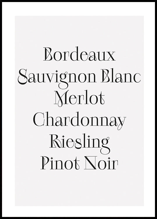 Wine Plakat - Posterbox.dk