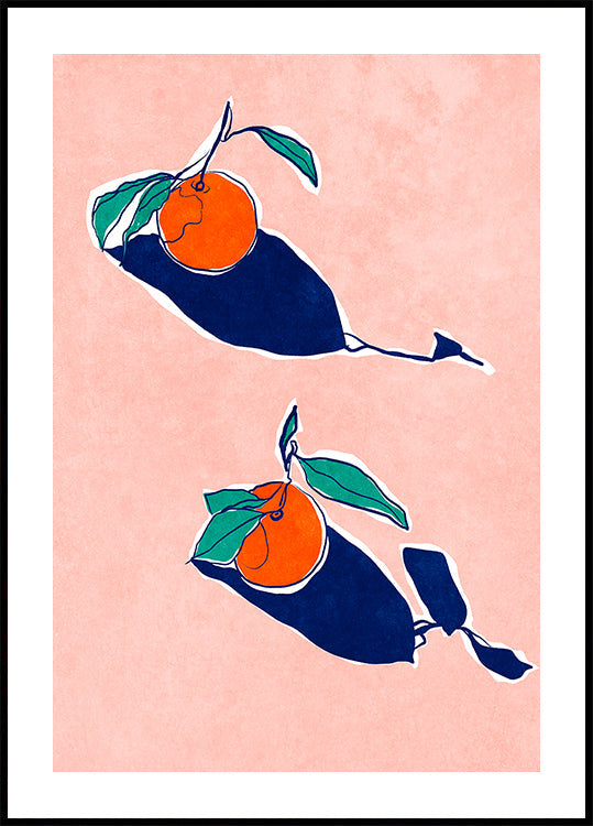 Abstract Oranges Plakat