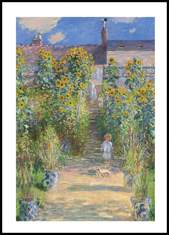 The Artist's Garden at Vétheuil By Claude Plakat - Posterbox.dk