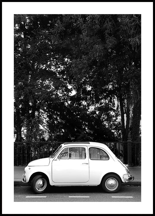 Mini Car B&w Plakat
