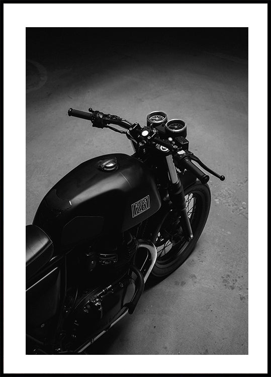 Black Motorcycle Plakat - Posterbox.dk