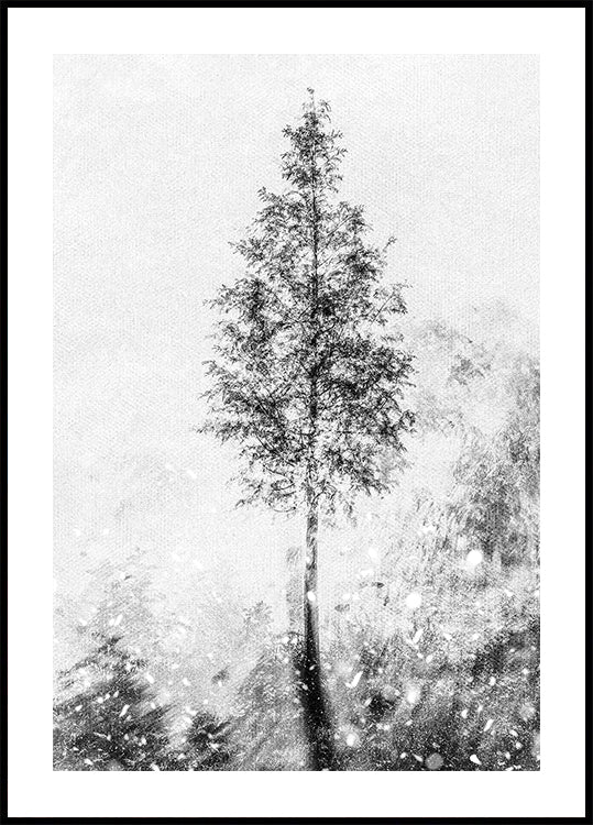 Woven natural dreams black &amp; white Plakat