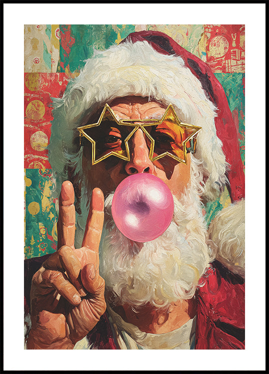The Cheerful Santa Claus Plakat