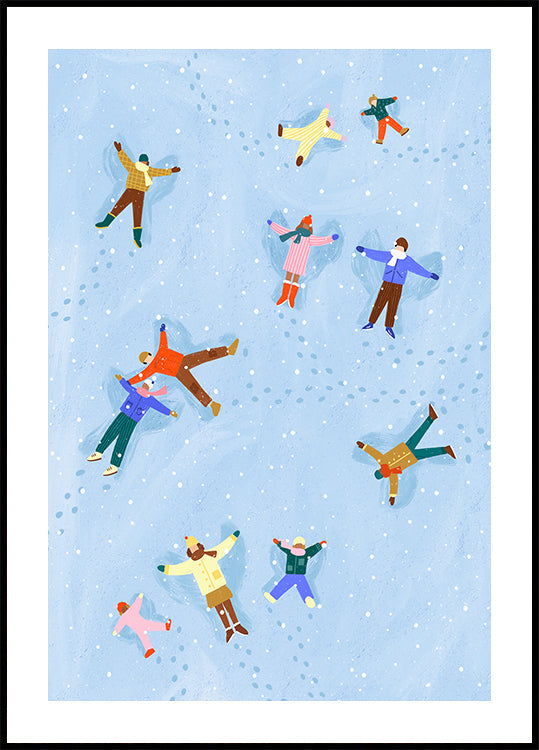 Snowy Angels Delight Plakat