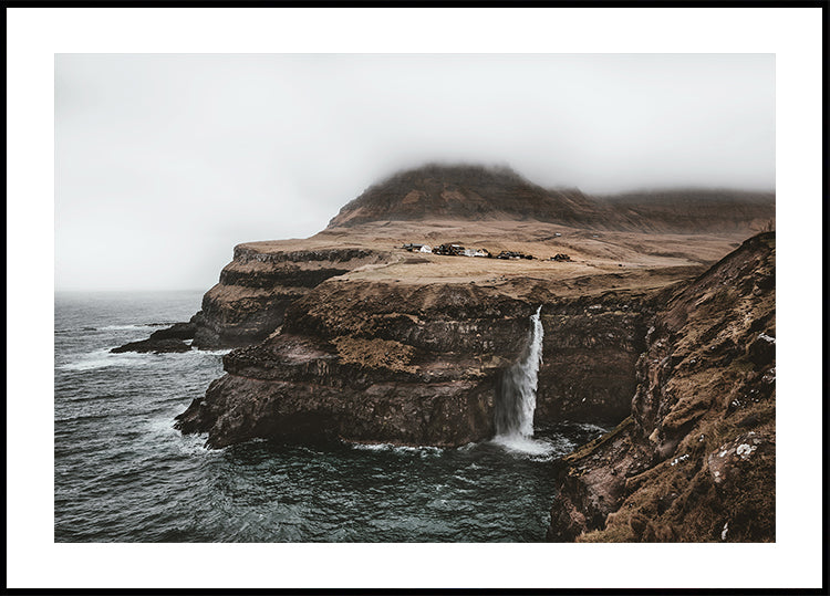 Múlafossur Waterfall Plakat