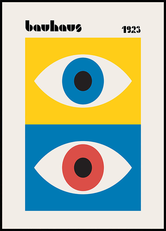 Bauhaus Eyes Abstract Plakat