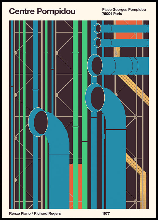 Pompidou Plakat