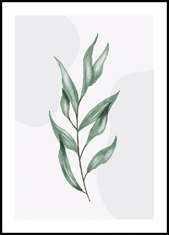 Watercolor Leaf Plakat