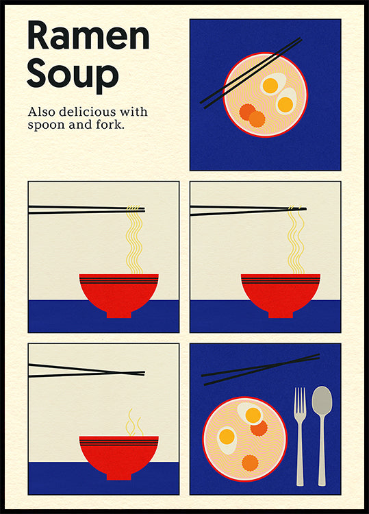 Poster Ramen Soup Plakat
