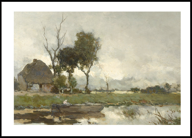 Herfstlandschap By Jan Hendrik Weissenbruch Plakat - Posterbox.dk