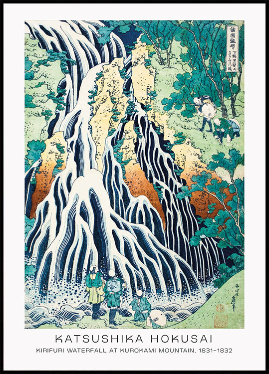 Kirifuri Waterfall By Katsushika Hokusai Plakat - Posterbox.dk