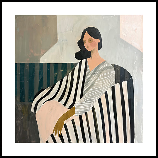 Woman In Recline Plakat