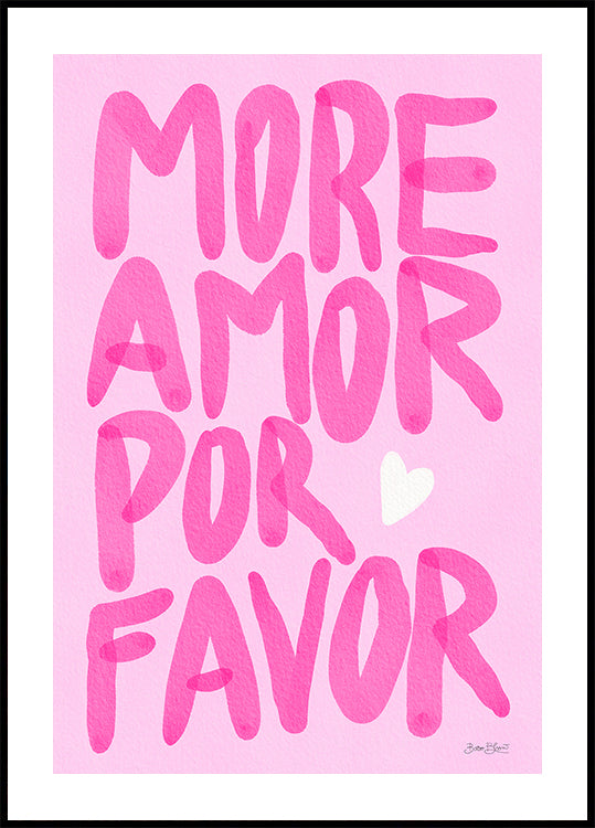 More Amor Por Favor Plakat