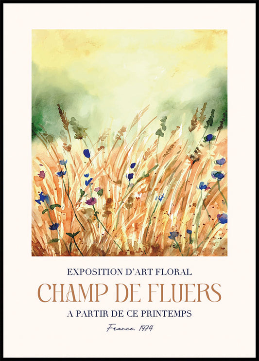 Champ De Fleurs Plakat