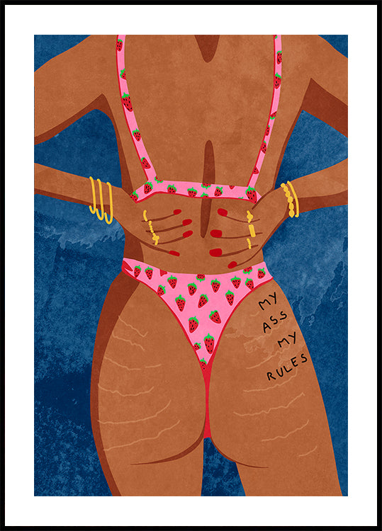 My ass my rules Plakat