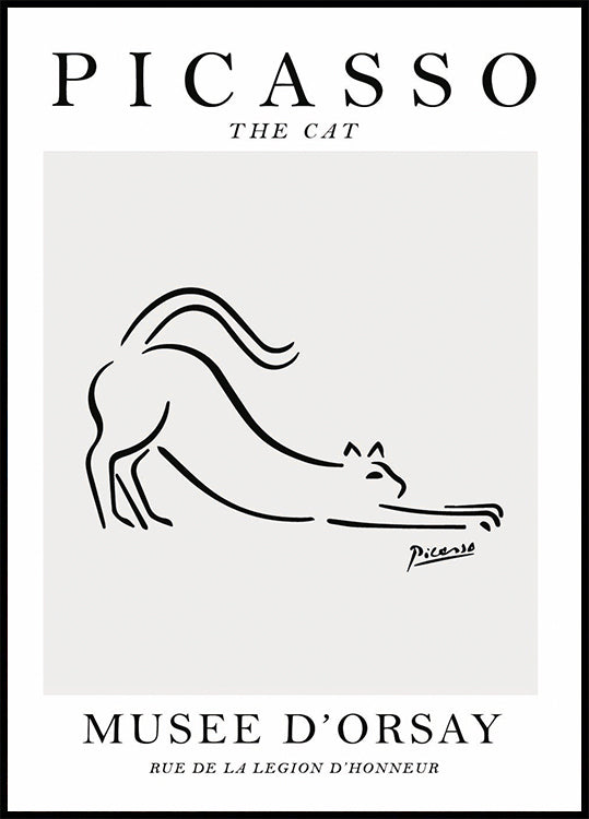 The Cat Picasso Plakat - Posterbox.dk