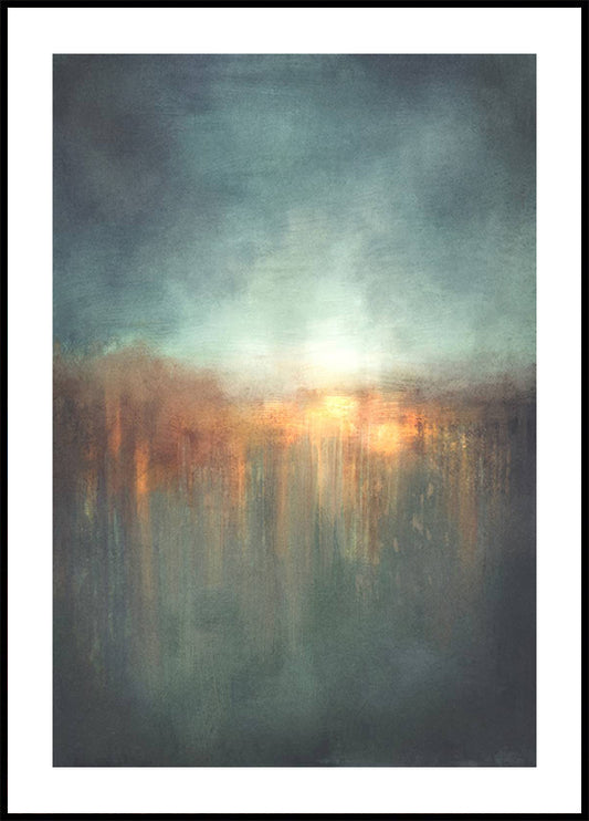 Abstract Surreal Sunset Plakat