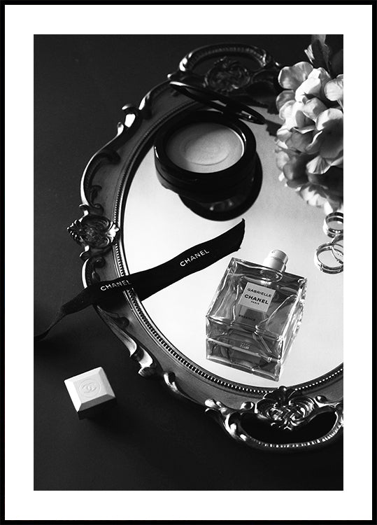 Chanel Perfume Beauty Black & White Plakat
