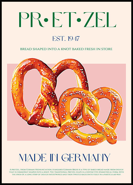 Pretzel Delight Plakat