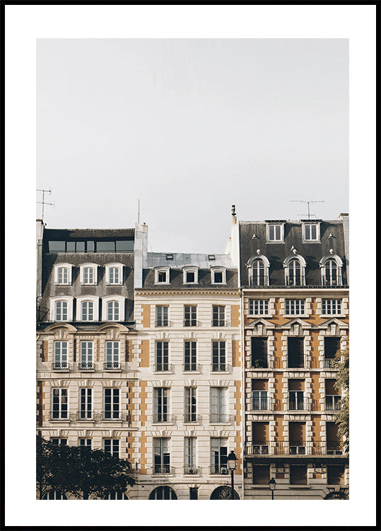 Beautiful Houses in Paris Plakat - Posterbox.dk