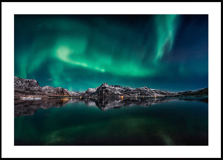 Lofoten Aurora Reflection  Plakat