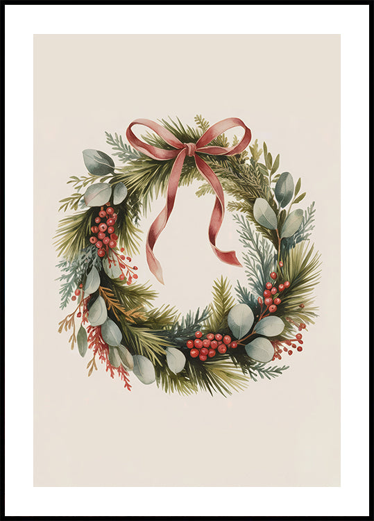 Christmas Wreath Plakat