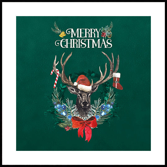 Holiday Stag Cheer Plakat