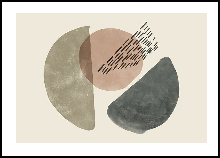 Abstract Shapes and Patterns Plakat - Posterbox.dk