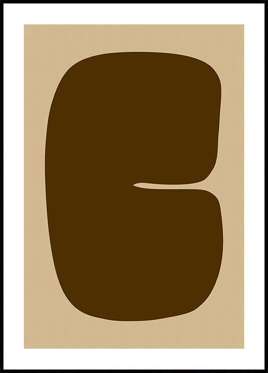 Bold Brown Form Plakat