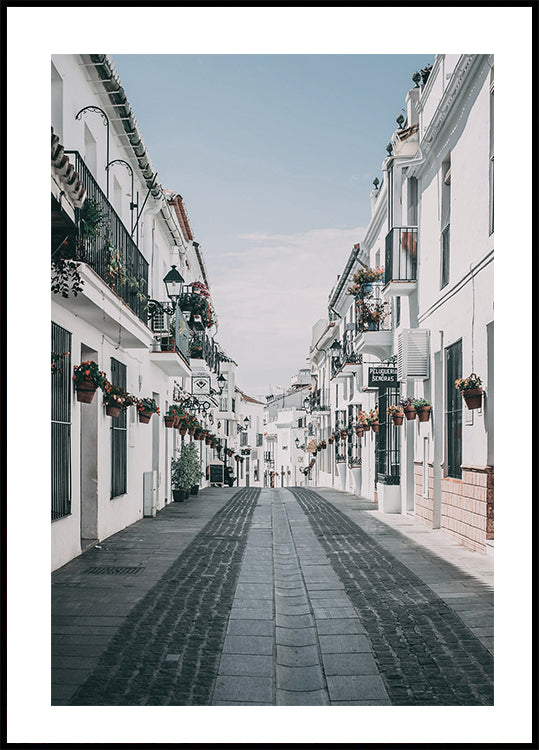 Spanish Streets of Mijas Plakat - Posterbox.dk