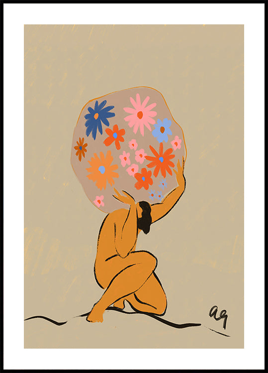 World On Her Shoulders Plakat