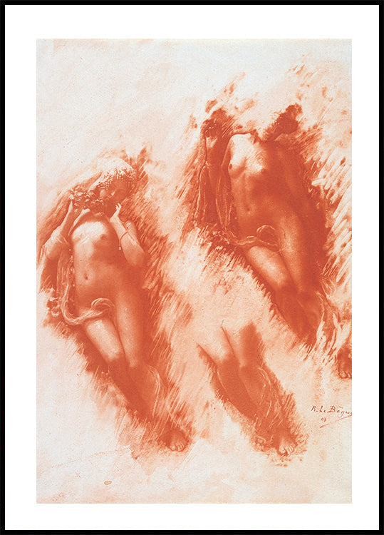 Study in Orange By René Le Bègue Plakat - Posterbox.dk