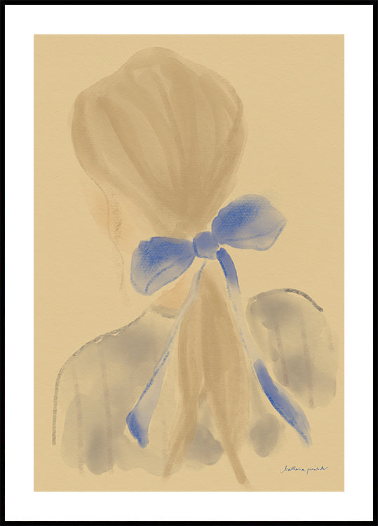 Girl With A Blue Hair Ribbon