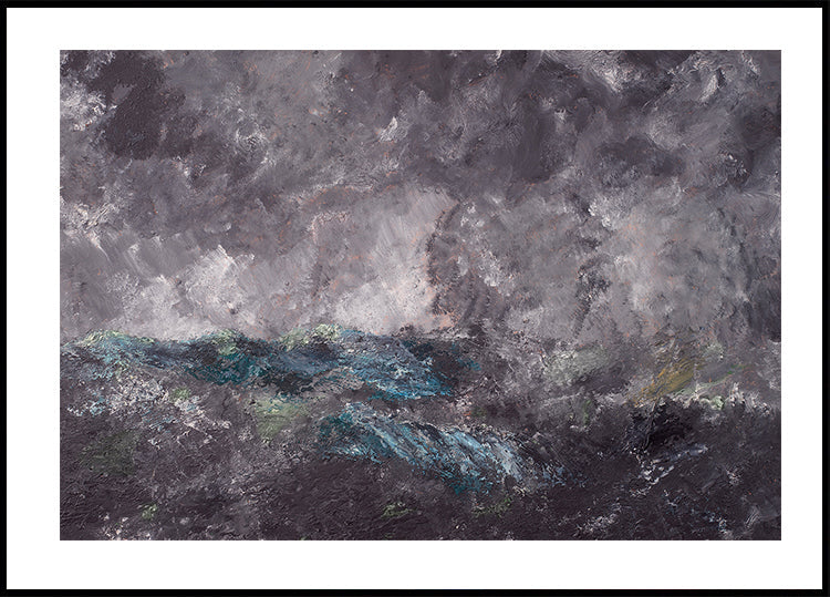Storm in the Skerries By August Strindberg Plakat - Posterbox.dk