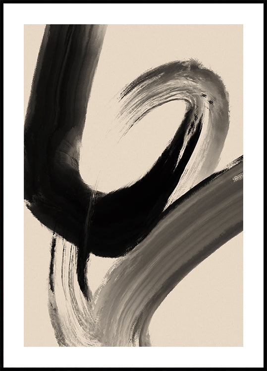 Brushstroke Whirl Plakat