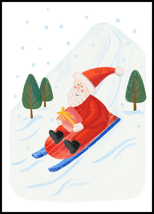 Special delivery by Santa Plakat