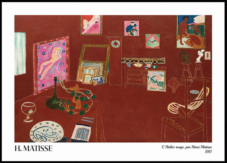 The Red Studio by Henri Matisse Plakat