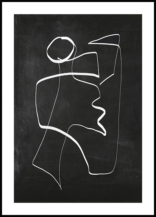 Abstract Line Art 6 2 Plakat