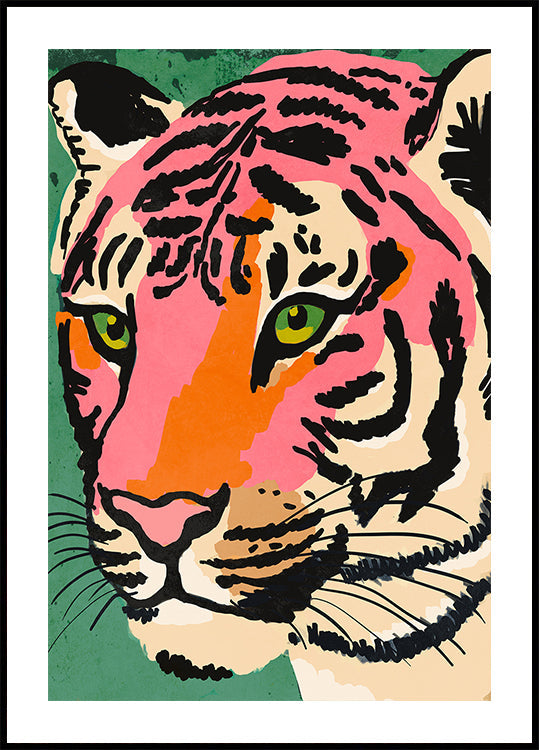 Vibrant Tiger Gaze Plakat