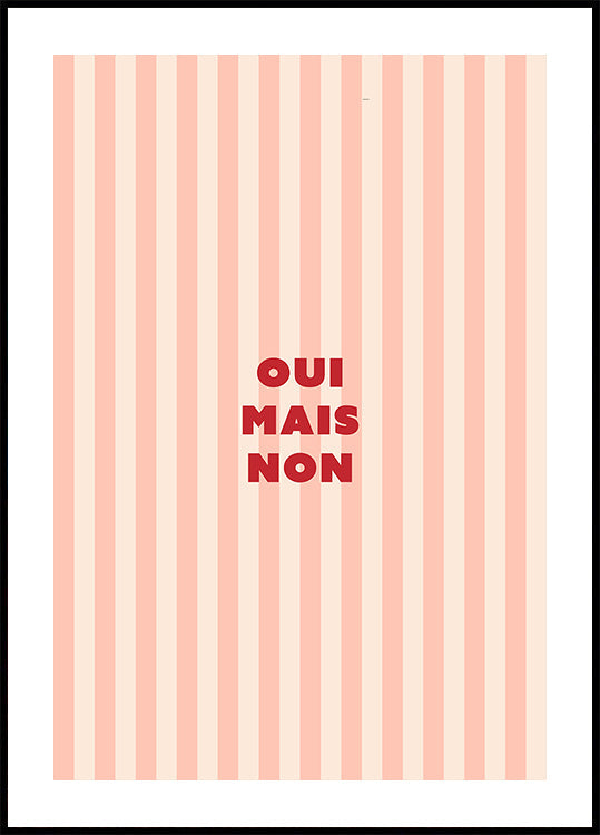 oui mais non Plakat