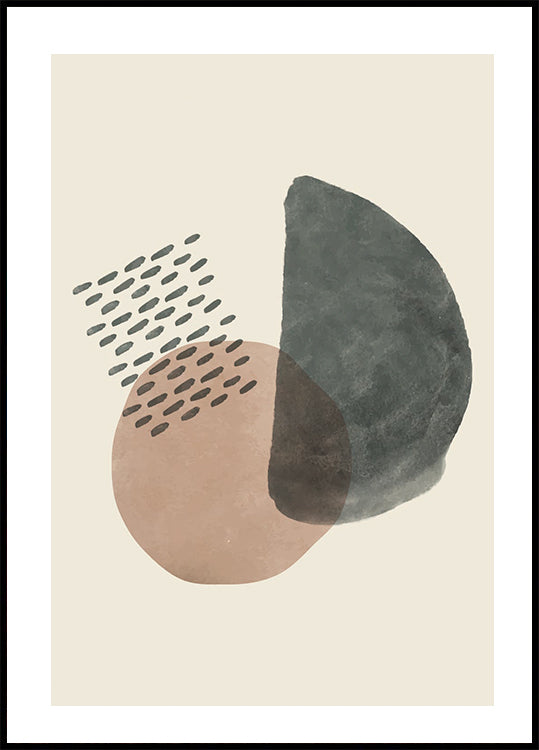 Abstract Shapes and Textures Plakat - Posterbox.dk