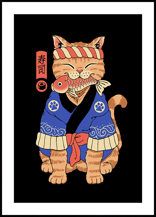 Sushi Meowster Plakat