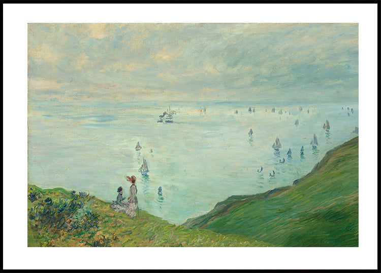 Cliffs at Pourville By Claude Monet Plakat - Posterbox.dk